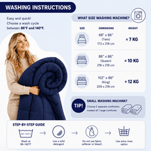The Everyday Comforter Dark Blue